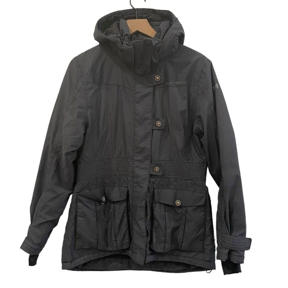 Helly Hansen The Arctic Legacy Grey Blue Houndstooth Winter Warmcore Jacket M